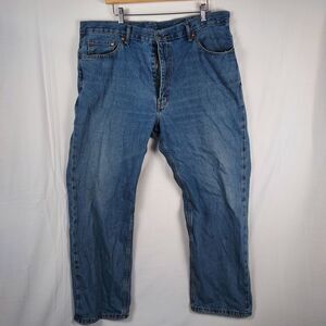 Levi’s 550 Relaxed Fit Jeans Men’s 40x30 Blue Denim Tapered Leg Zip Fly